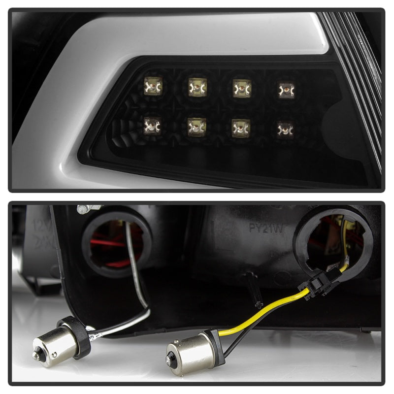 Spyder 08-09 Pontiac G8 Version 2 Light Bar LED Tail Lights - Black - ALT-YD-PG808V2-LB-BK - 5086068