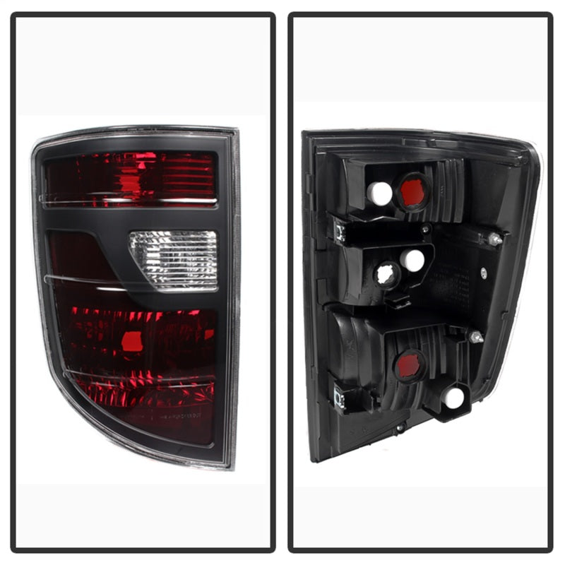 Xtune Honda Ridgeline Pickup 06-08 OEM Style Tail Lights Red Smoked ALT-JH-HRID06-OE-RSM - 9033193
