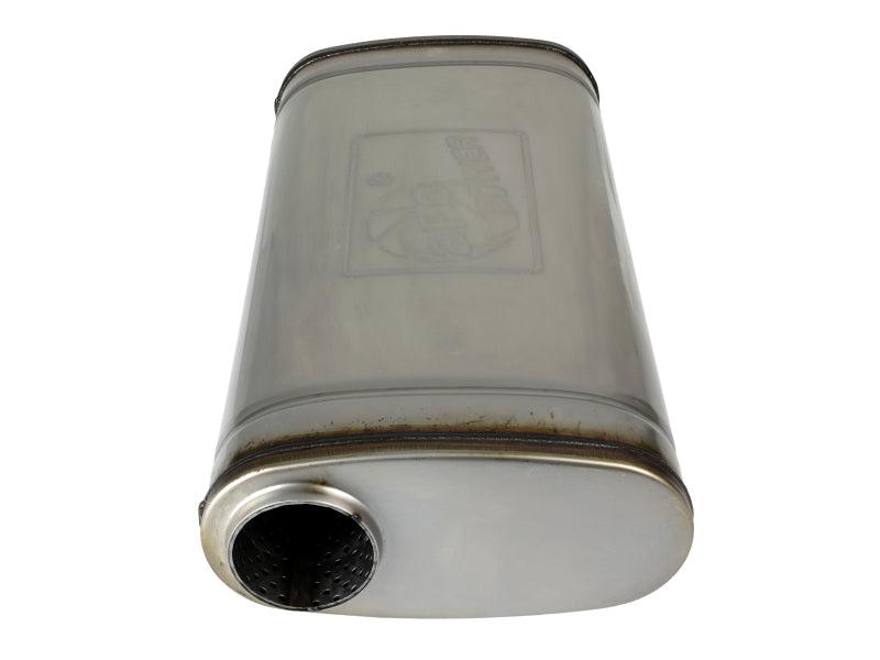 aFe MACH Force XP 304 Stainless Steel Muffler 2.5in Center/Offset 18in L x 9in W x 4in H - 49M30019