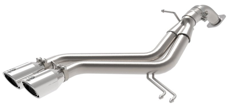 aFe Takeda 13-17 Hyundai Veloster L4-1.6L 2-1/2in 304 SS Axle-Back Exhaust w/ Polished Tips - 49-37019-P