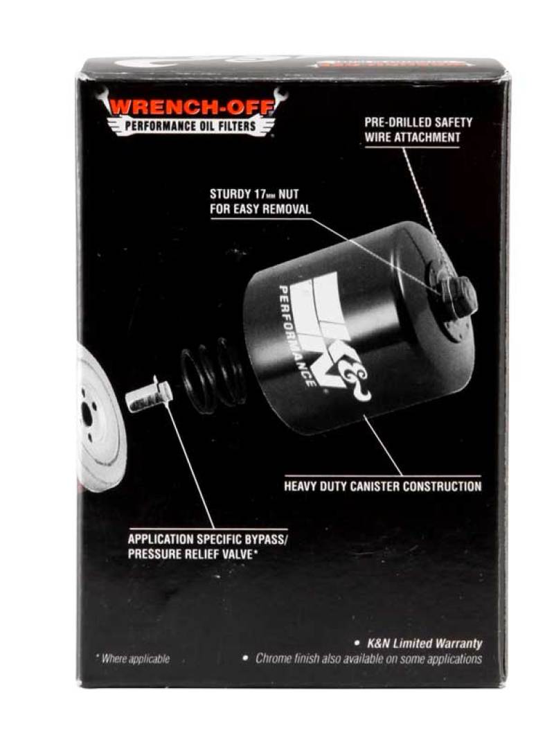 K&N Victory / Polaris 2.563in OD x 3.313in H Oil Filter - KN-198 for 2003-2017 Victory Vegas - close-up