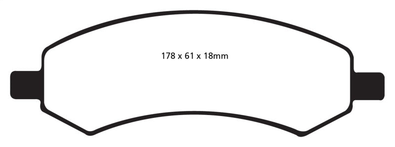 EBC 06-09 Chrysler Aspen 4.7 Greenstuff Front Brake Pads - DP61738