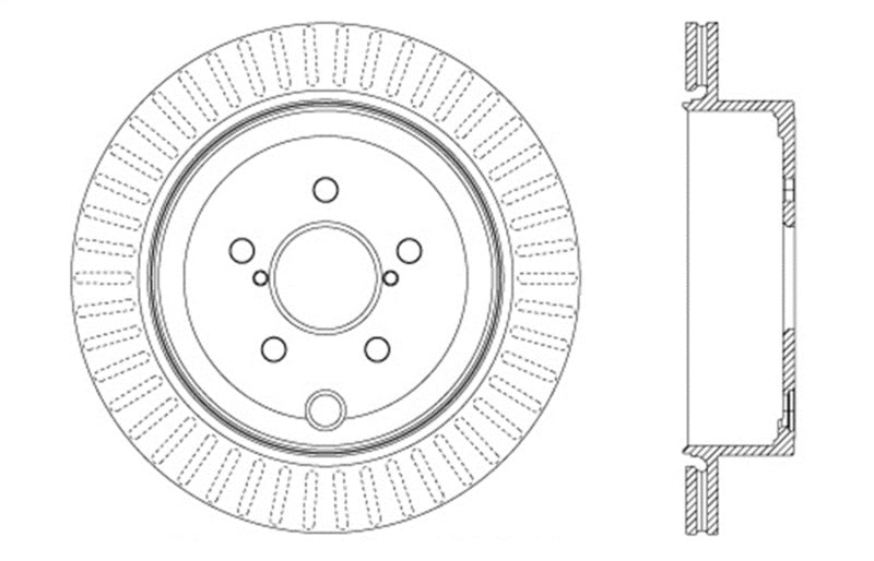 StopTech Slotted &amp; Drilled Sport Brake Rotor - 127.47031L