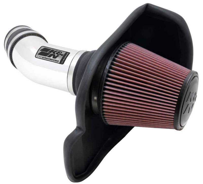 K&N Performance Intake Kit TYPHOON; 11 Dodge Challenger 6.4L V8 - 69-2545TP for 2011-2023 Dodge Challenger - front view