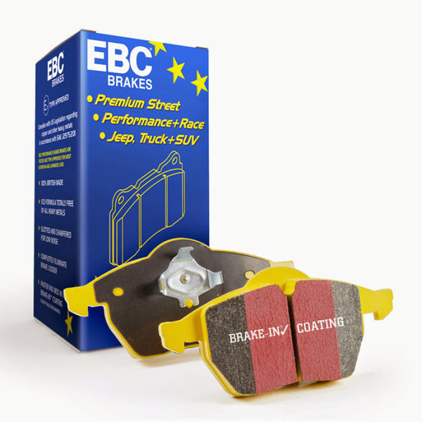 EBC 07-08 Ferrari 430 Scuderia 4.3 Yellowstuff Front Brake Pads - DP41591R for 2008-2019 Maserati GranTurismo - front view