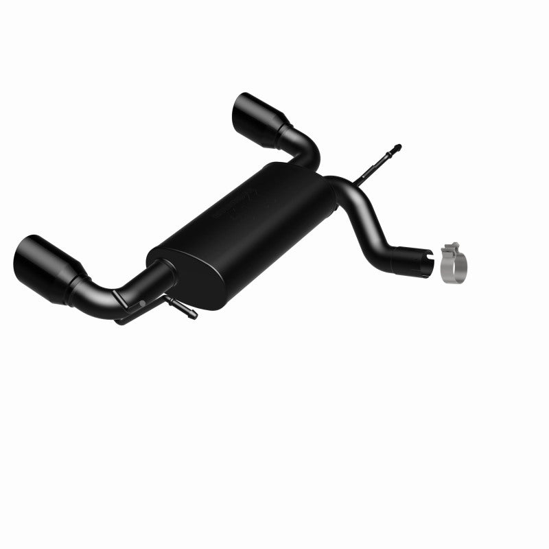 MagnaFlow 07-17 Jeep Wrangler JK 3.8/3.6L Dual Split Rear Exit Black Axle-Back Exhaust - 15160