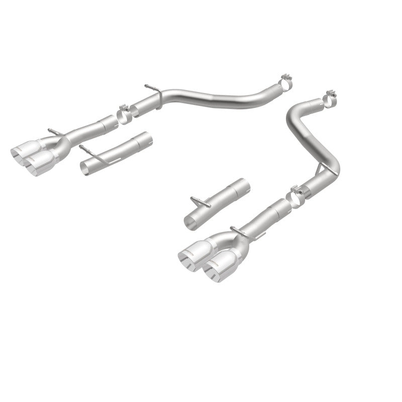 MagnaFlow Axle-Back, SS, 2.5in, Quad Split Rear 3.5in Tip 2015 Dodge Challenger 3.6L V6 - 19218