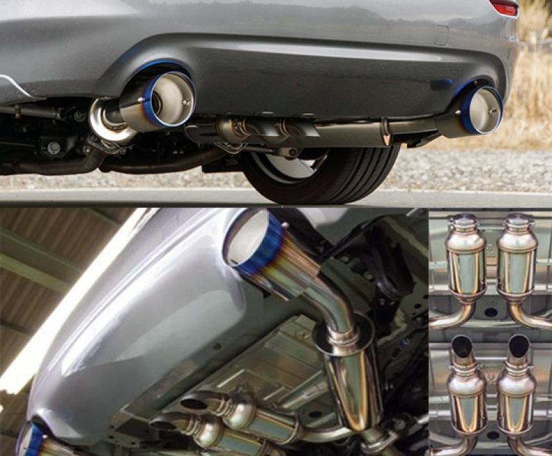 HKS Q50 VQ37 Dual Hi-Power Titanium Tip Catback Exhaust - 32009-BN005
