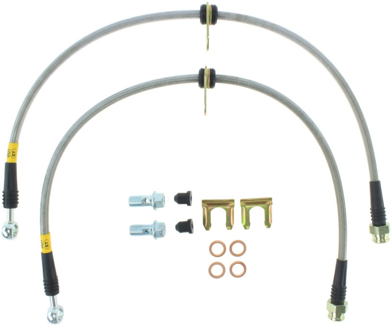 StopTech 13 Scion FR-S / 13 Subaru BRZ Front Stainless Steel Brake Lines - 950.44034