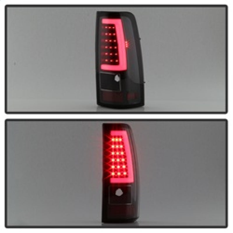 xTune Chevy Silverado 1500/2500/3500 99-02 / Version 3 Tail Lights Black ALT-ON-CS99V3-LBLED-BK - 9038761