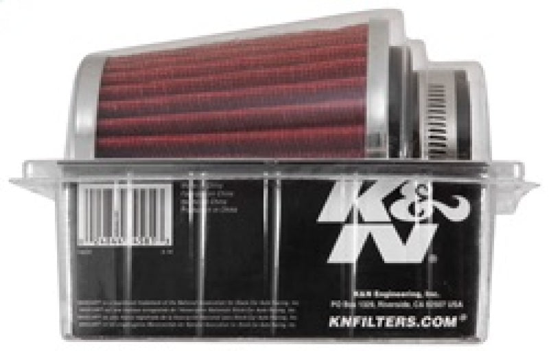 K&N Universal Chrome Filter 2 3/4in FLG / 4 1/2in Bottom / 4 1/2in Height - RG-1003RD-L