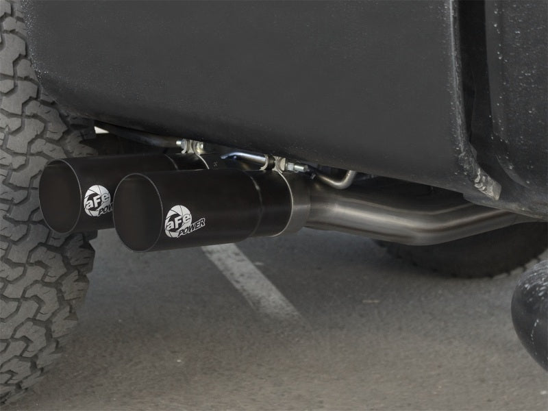 aFe Rebel Exhausts Cat-Back SS Ford F-150 04-08 V8 4.6/5.4L w/ Black Tips - 49-43079-B