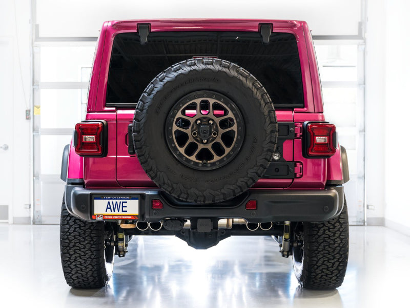 AWE 21+ Wrangler 392 Switchpath Cat-Back Exhaust- Quad BashGuards - 3025-41392