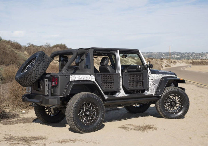 Rampage 2007-2018 Jeep Wrangler(JK) Unlimited 4-Door Trailview Tonneau Top - Black Diamond - 990135