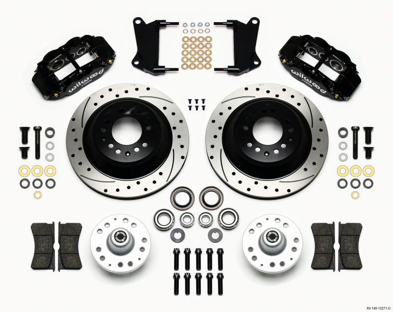 Wilwood Narrow Superlite 6R Front Hub &amp; 1PC Rtr Kit 12.88in Dril 67-69 Camaro 64-72 Nova Chevelle - 140-12271-D