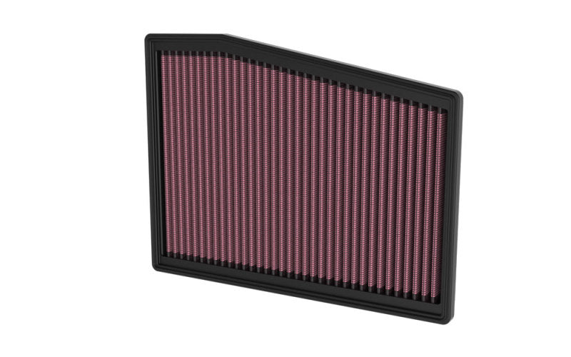K&N 22-23 Cadillac CT5 V8-6.4L Replacement Air Filter - 33-5128 for 2022-2026 Cadillac CT5 - front view