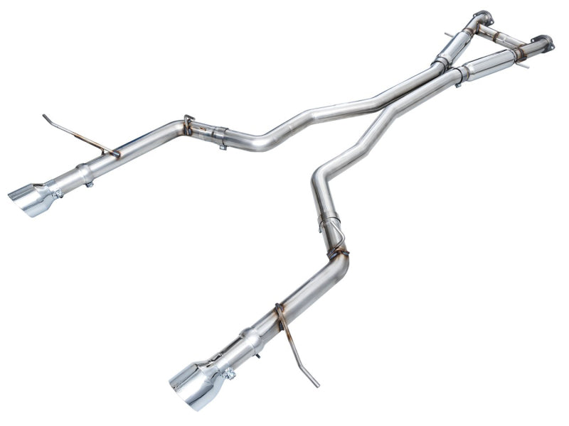AWE Tuning 18-23 Dodge Durango SRT &amp; Hellcat Track Edition Exhaust - Chrome Silver Tips - 3020-32952