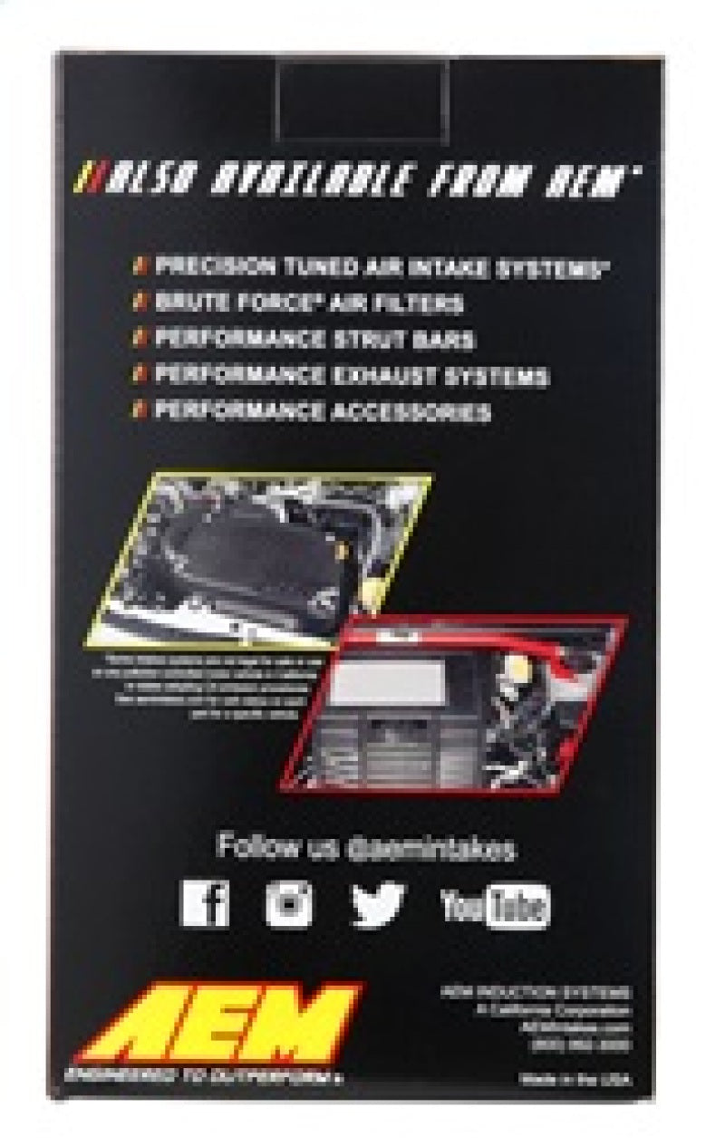 AEM 3.5 inch x 7 inch x 1 inch Dryflow Element Filter Replacement - 21-2147DK