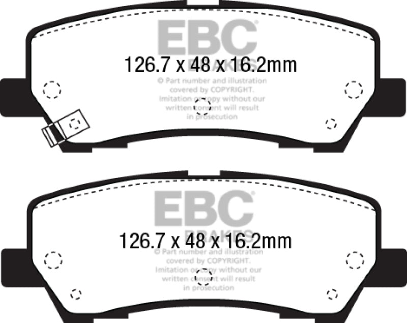 EBC 2015+ Ford Mustang 5.0L (w/Performance Package) Bluestuff Rear Brake Pads - DP53043NDX