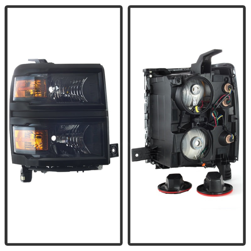 Spyder Chevrolet Silverado 1500 14-15 (Non-HD) OEM Style Headlights - Black HD-JH-CS14-AM-BK - 9040085