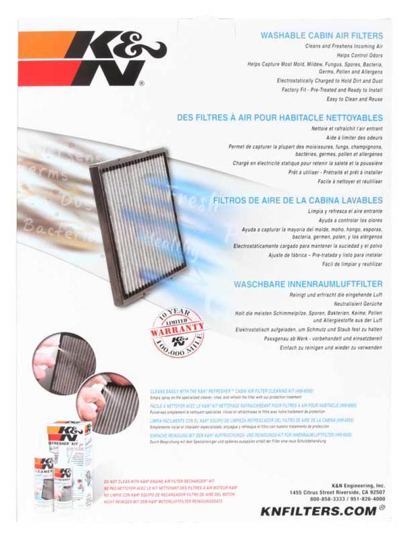 K&N Replacement Cabin Air Filter - VF4002