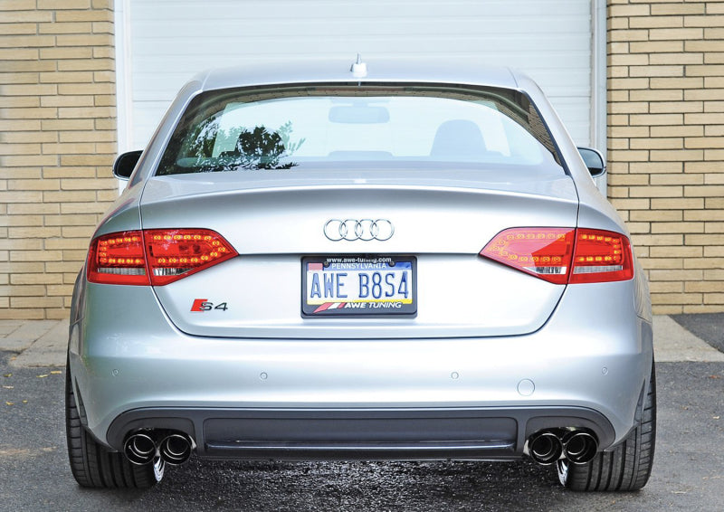 AWE Tuning Audi B8 / B8.5 S4 3.0T Touring Edition Exhaust - Diamond Black Tips (90mm) - 3010-43014