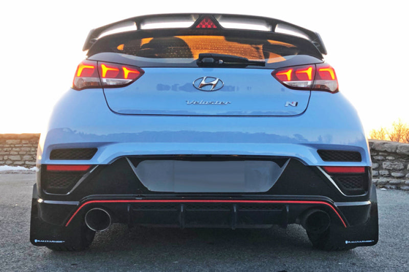 Rally Armor 19-22 Hyundai Veloster N Red UR Mud Flap w/ Black Logo - MF57-UR-RD/BLK