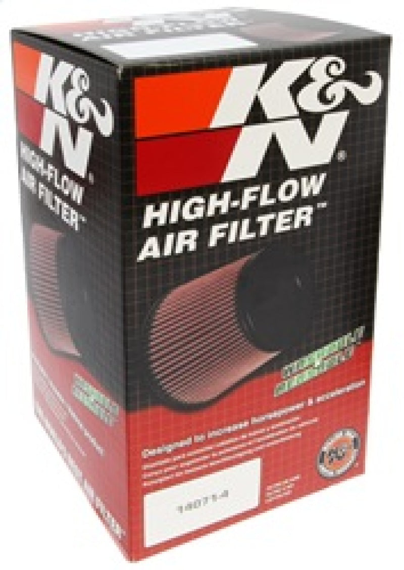 K&N Filter Universal Rubber Filter Round Straight 3.5in Flange ID x 5in OD x 8.5in H - RU-1785