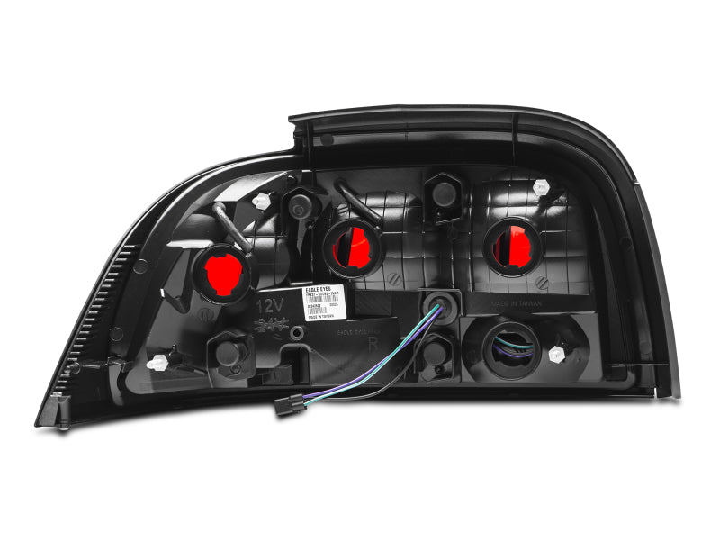 Raxiom 96-98 Ford Mustang Icon LED Tail Lights- Black Housing (Smoked Lens) - 389876