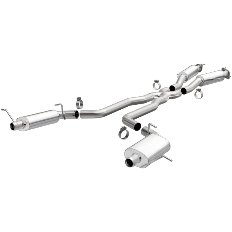 MagnaFlow 12 Jeep Grand Cherokee V8 6.4L Dual Split Rear Exit Stainless Cat Back Performance Exhaust - 15064