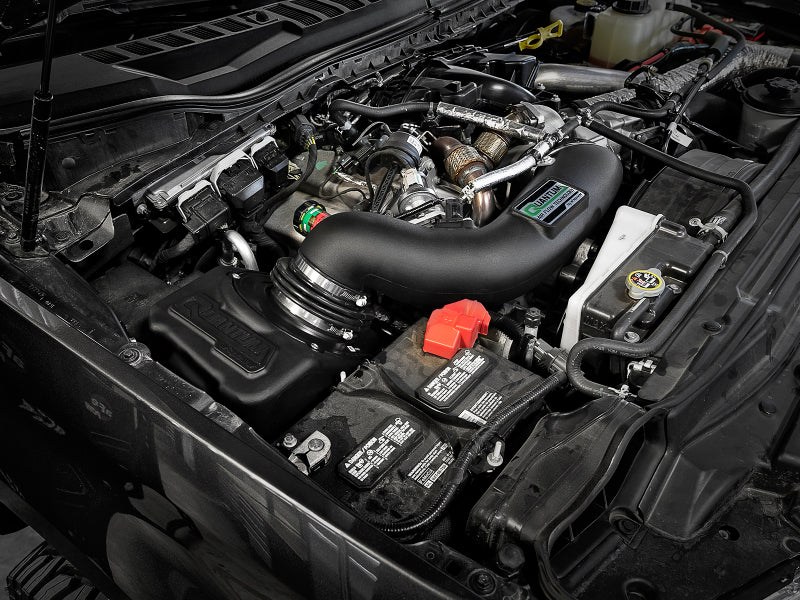 aFe Quantum Pro 5R Cold Air Intake System 17-18 Ford Powerstroke V8-6.7L - Oiled - 53-10004R