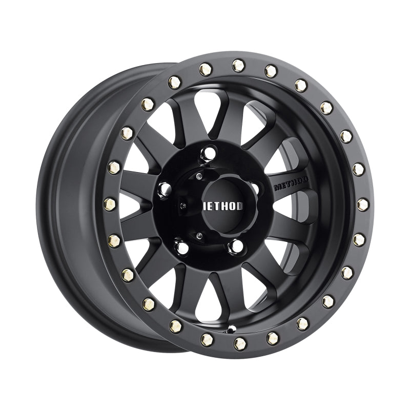 Method MR304 Double Standard 15x8 -24mm Offset 5x4.5 83mm CB Matte Black Wheel - MR30458012524N