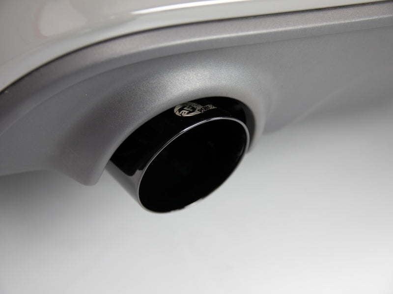 aFe MACH Force-XP 4-1/2in Black OE Replacement Exhaust Tips - 15-19 Dodge Charger/Hellcat - 49C32068-B