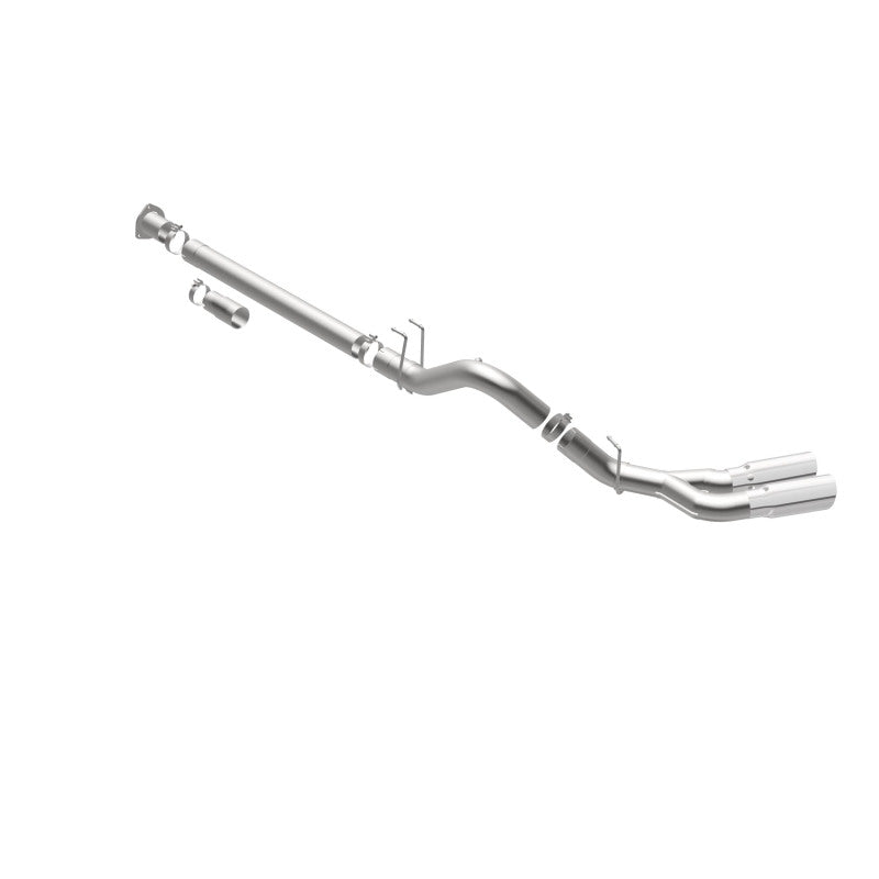 MagnaFlow 08-17 Ford F-250/F-350/F-450 4.6L/6.7 DPF-Back SS 4in Dual Single Passenger Side Rear Exit - 17873