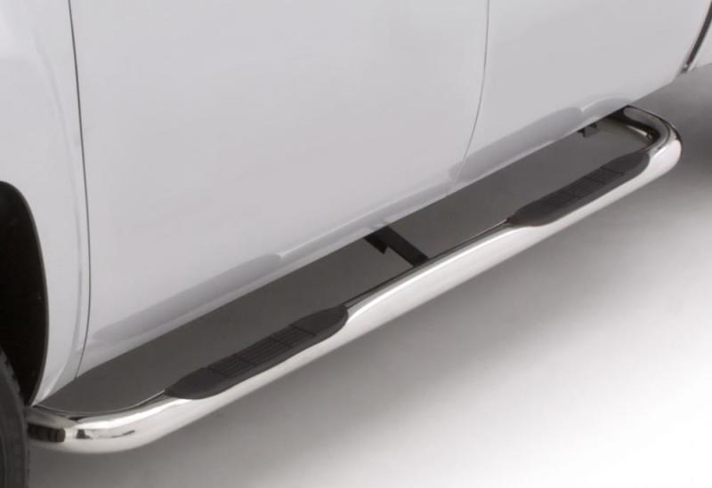 Lund 03-09 Dodge Ram 2500 Quad Cab 3in. Round Bent SS Nerf Bars - Polished - 22675768
