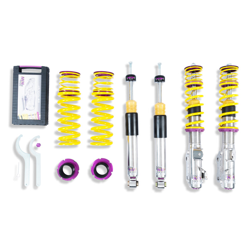 KW Coilover Kit V3 2016+ Chevy Camaro 6th Gen w/o Electronic Dampers - 35261027 for 2016-2024 Chevrolet Camaro - front view