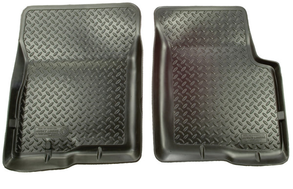 Husky Liners 08-13 Subaru Forester Classic Style Black Floor Liners - 34071 for 2008-2014 Subaru Impreza - front view