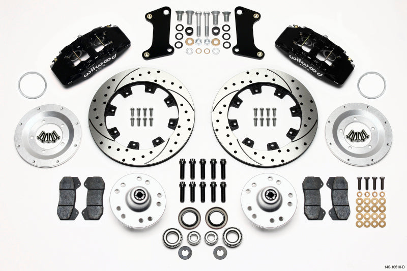 Wilwood Dynapro 6 Front Hub Kit 12.19in Drilled 67-69 Camaro (*Line Kit Needed*) - 140-10510-D