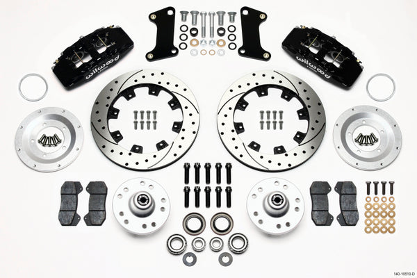 Wilwood Dynapro 6 Front Hub Kit 12.19in Drilled 67-69 Camaro (*Line Kit Needed*) - 140-10510-D for 1964-1972 Buick Skylark