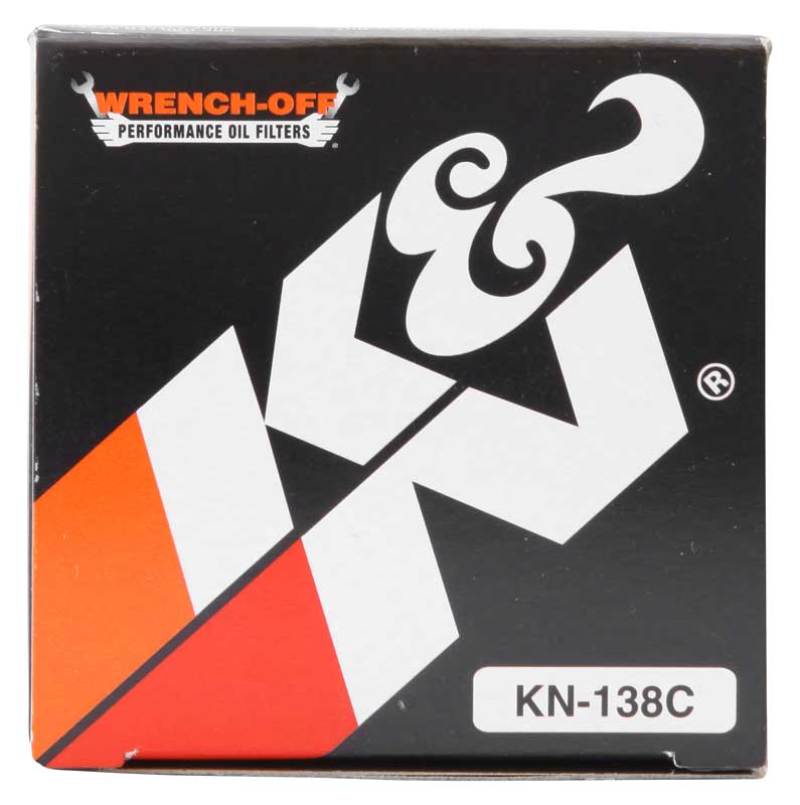 K&amp;N Suzuki / Arctic Cat / Cagiva / Kawasaki / Kymco / Aprilia 2.813in OD x 3.221in H Oil Filter - KN-138C
