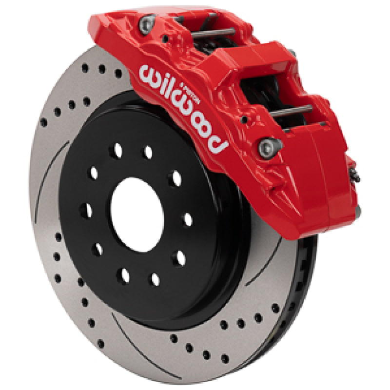 Wilwood 07-18 Jeep Wrangler (JK) Aero6-DM Front Brake Kit - D&amp;S - Red - 140-17274-DR
