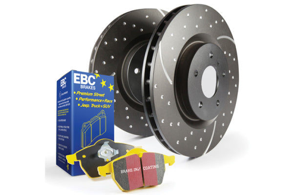 EBC S5 Kits Yellowstuff Pads and GD Rotors - S5KF1861 for 2015-2021 Ford F 150 - front view