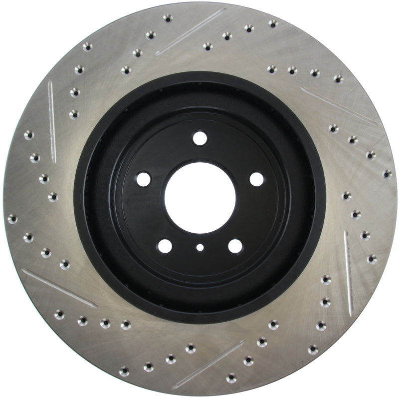 StopTech Infiniti G37 / Nissan 370Z SportStop Slotted &amp; Drilled Front Left Rotor - 127.42100L