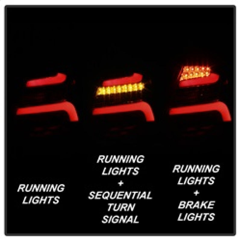 Spyder 12-14 Ford Focus 5DR LED Tail Lights - Black Smoke (ALT-YD-FF12-LED-BSM) - 5085146