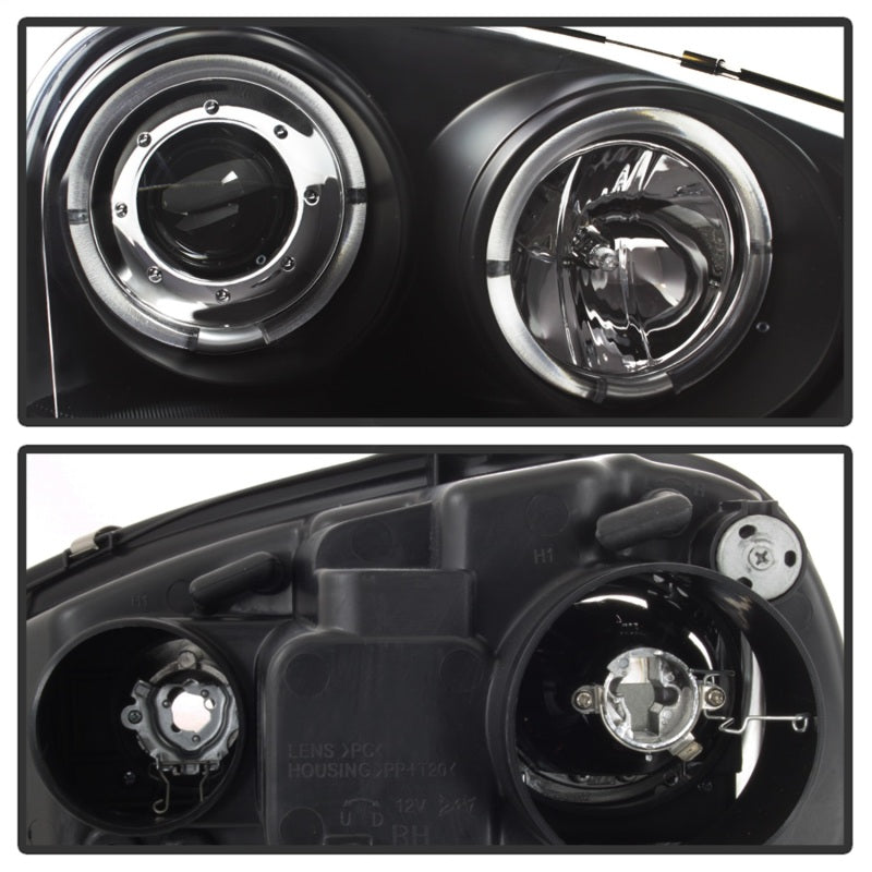 Spyder Volkswagen GTI 06-09/Jetta 06-09 Halogen Model Only - LED Halo DRL Black PRO-YD-VG06-HL-BK - 5012098