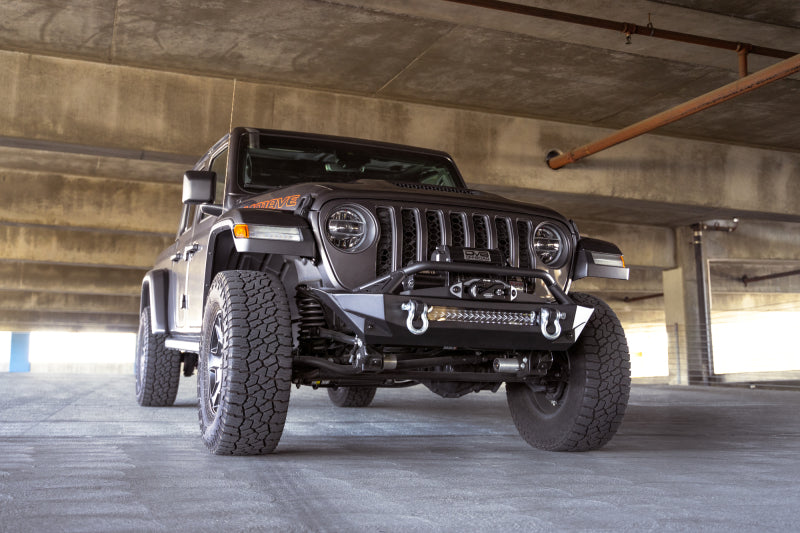 DV8 Offroad 07-23 Jeep Wrangler JK/JL &amp; Gladiator JT FS-1 Series Stubby Front Bumper - FBJL-11
