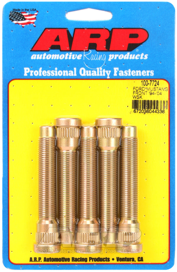 ARP 94-04 Ford Mustang Front Wheel Stud Kit (Set of 5) - 100-7724 by ARP