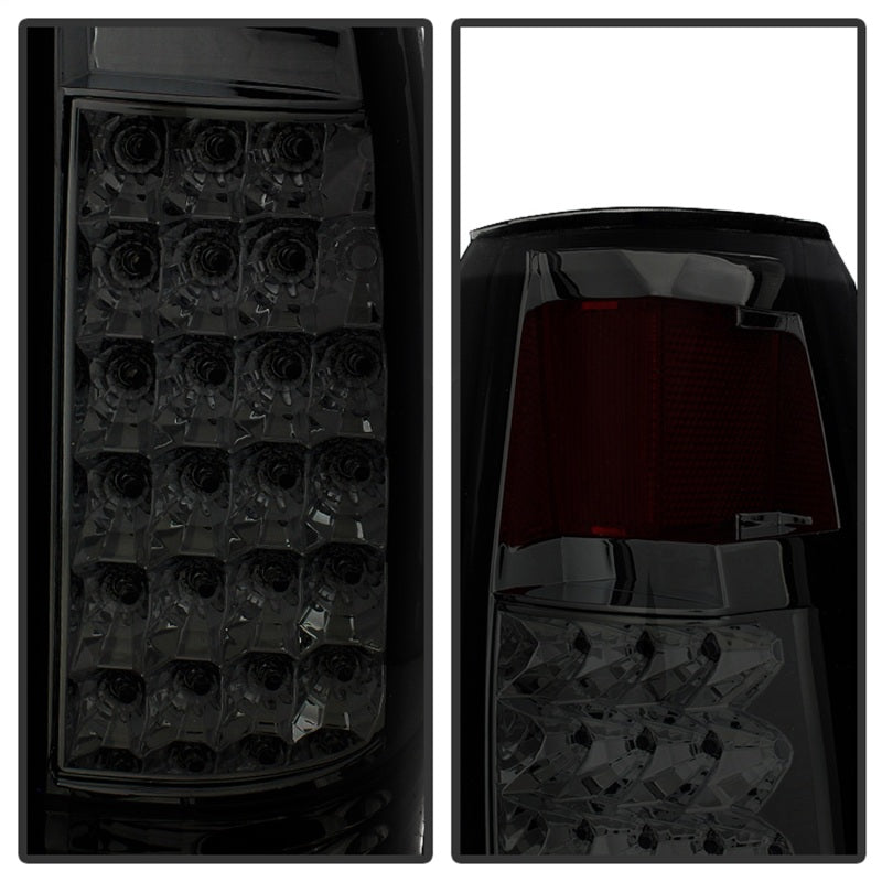 Xtune Yukon Denali 99-00 LED Tail Lights w/ 3rd LED Brake Light Smoked ALT-JH-CCK88-LED-SET-SM - 9032752