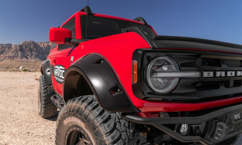 Bushwacker 2021+ Ford Bronco 4-Door Pocket Style Flares 4pc - Black - 20960-02