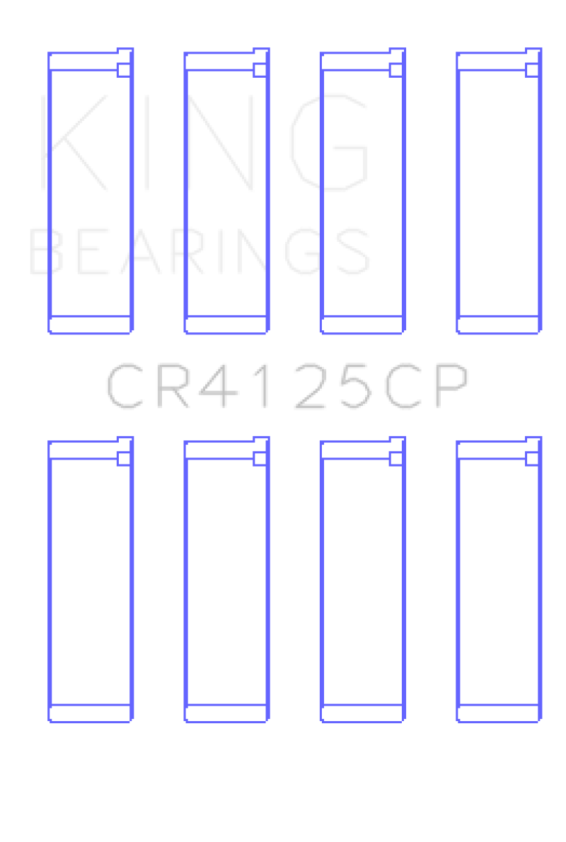 King Subaru EJ20/EJ22/EJ25 (Including Turbo) Performance Rod Bearing (Set of 4) - CR4125CP